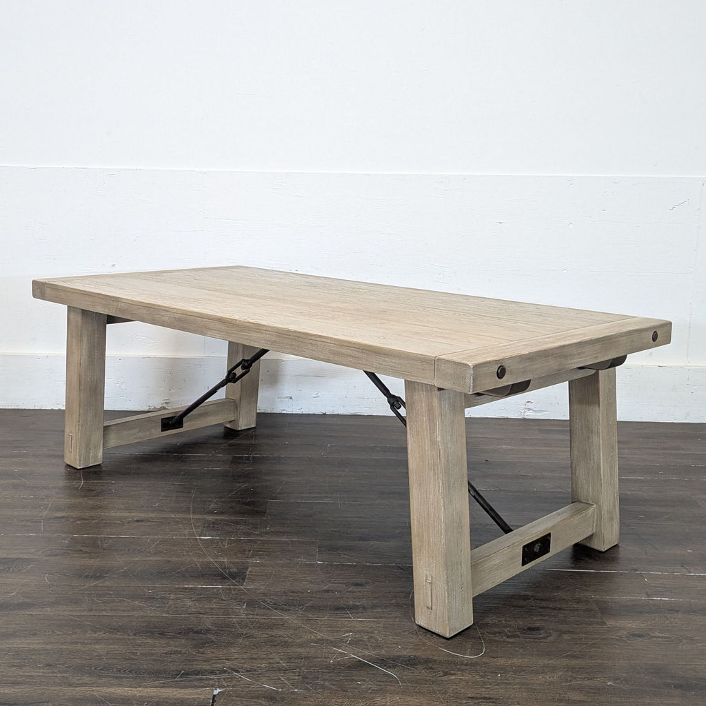 -- Pottery Barn Benchwright Seadrift Extended Dining Table 86-122” - $1999
-- Pottery Barn Benchwright Seadrift Dining Chairs 6x - $224 each