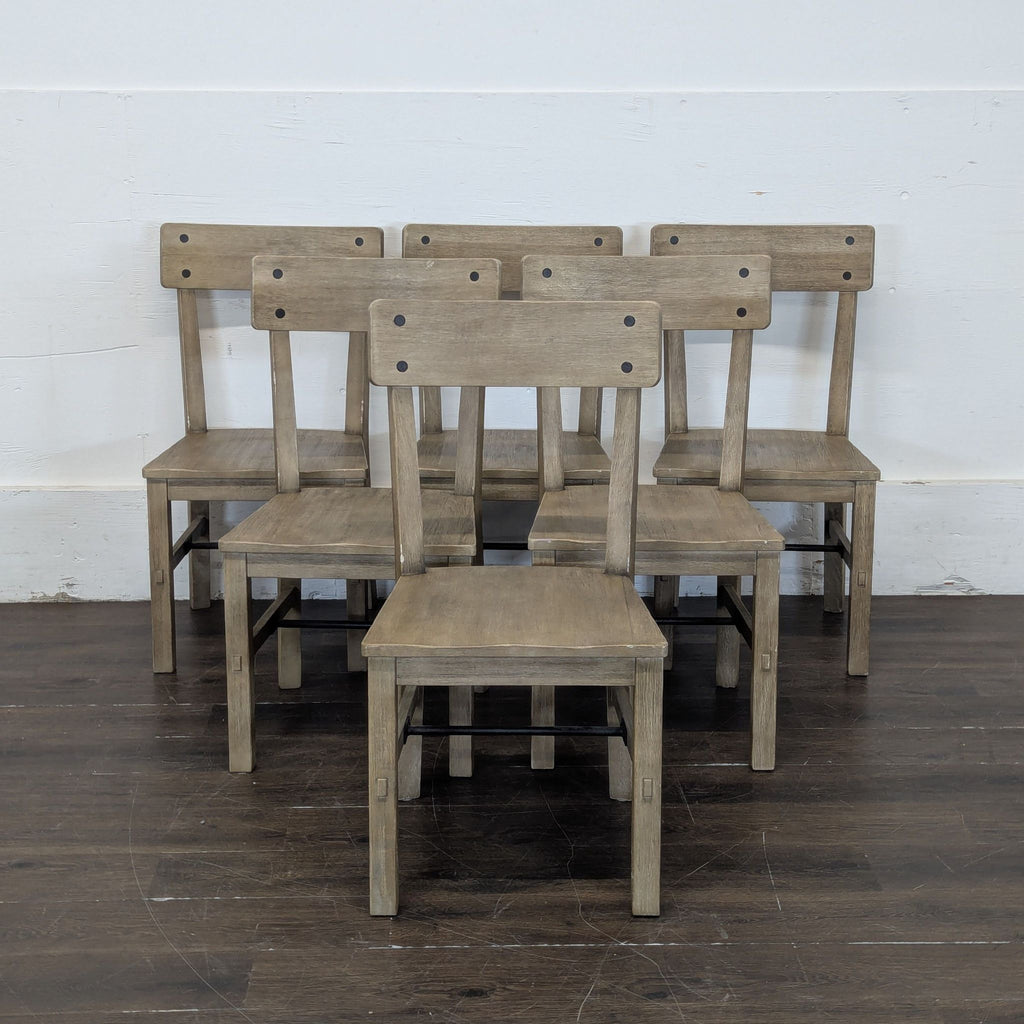 -- Pottery Barn Benchwright Seadrift Extended Dining Table 86-122” - $1999
-- Pottery Barn Benchwright Seadrift Dining Chairs 6x - $224 each