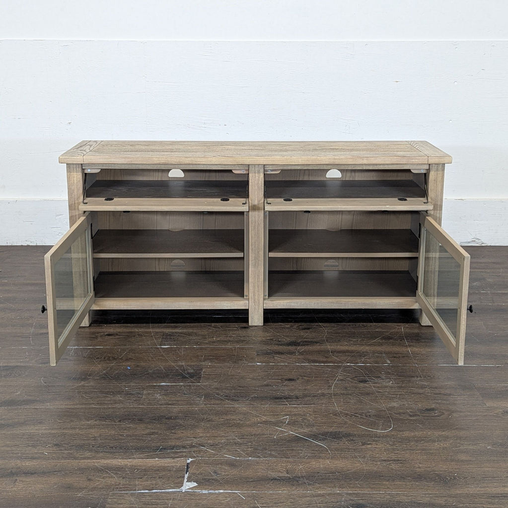 1. Modern sideboard from Furniture Pic 2, 2019, featuring sleek storage and a minimalist design.