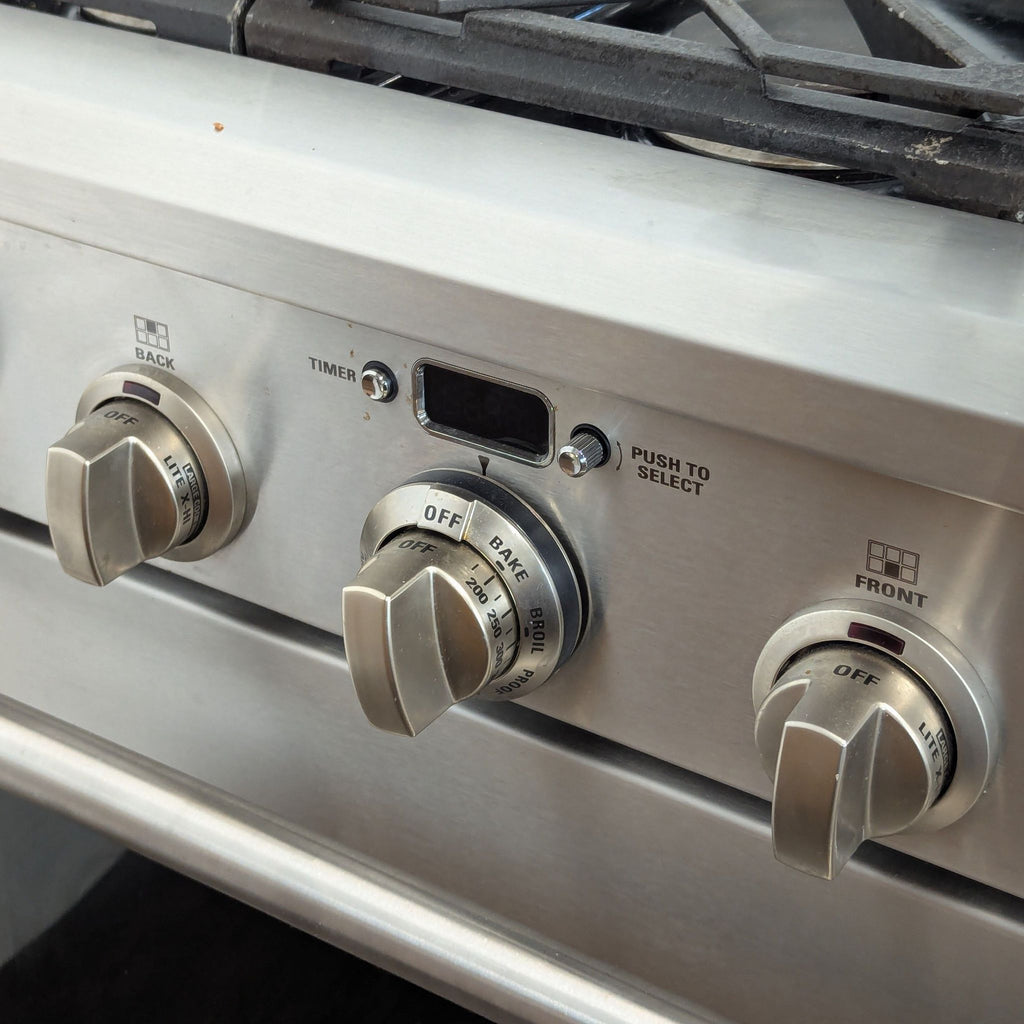 Monogram Professional 36 in. Gas Range with Self Cleaning Convection Oven Stainless Steel