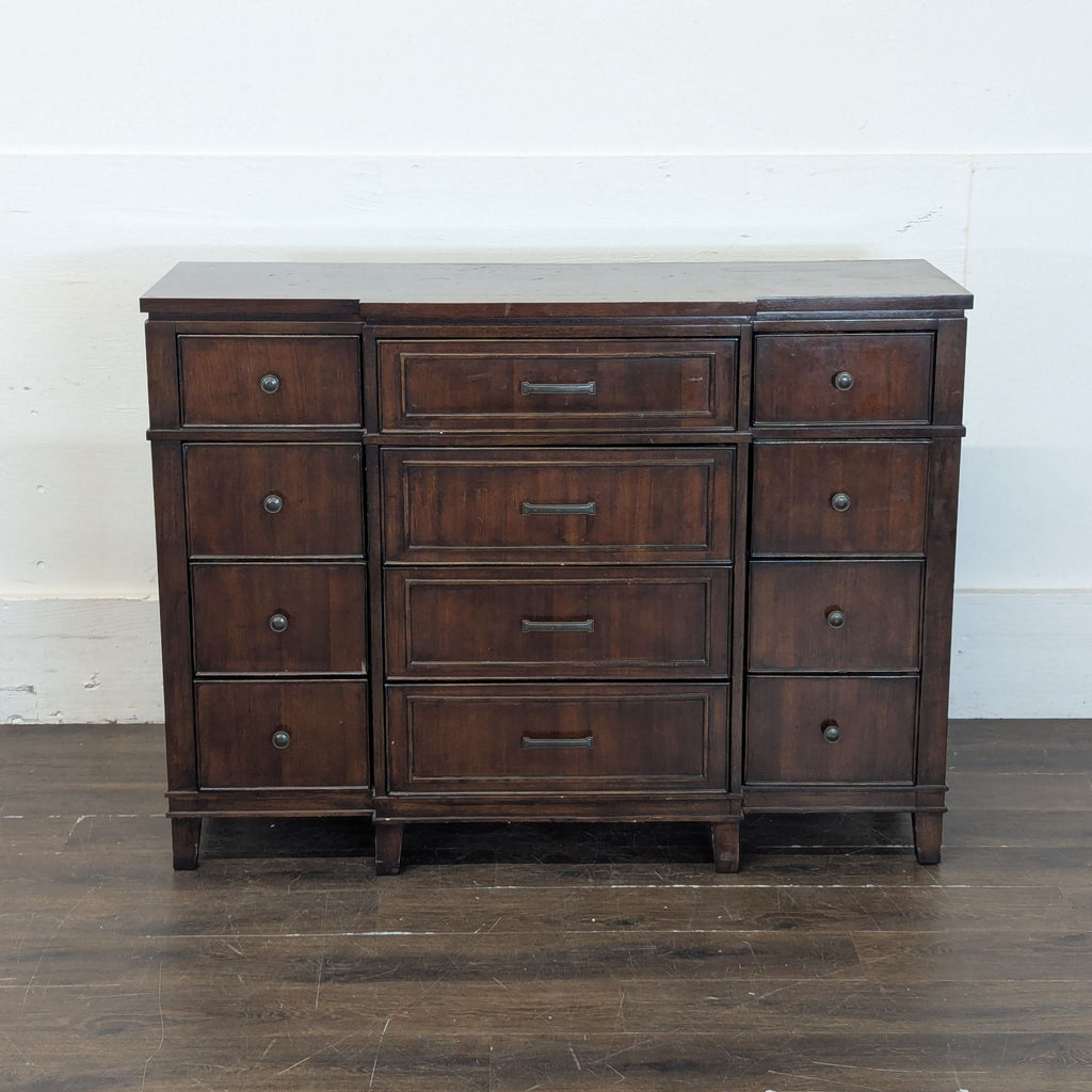 Certainly! Since you mentioned "these images" but haven't attached any, I'll provide three generic examples based on a typical dresser from the Dressers category. Please replace the details if you have specific features in mind.