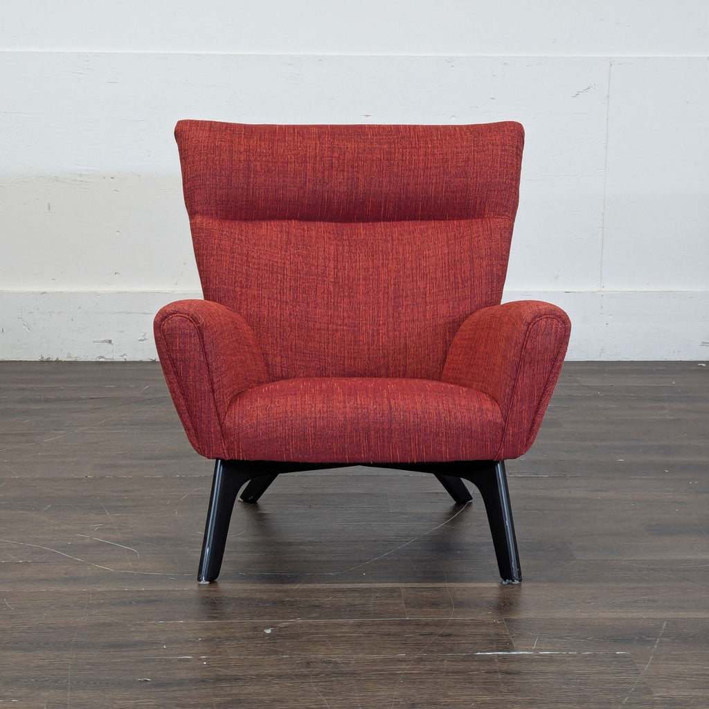 Room & Board Boden lounge chair with plush upholstery and minimalist design, perfect for living spaces.