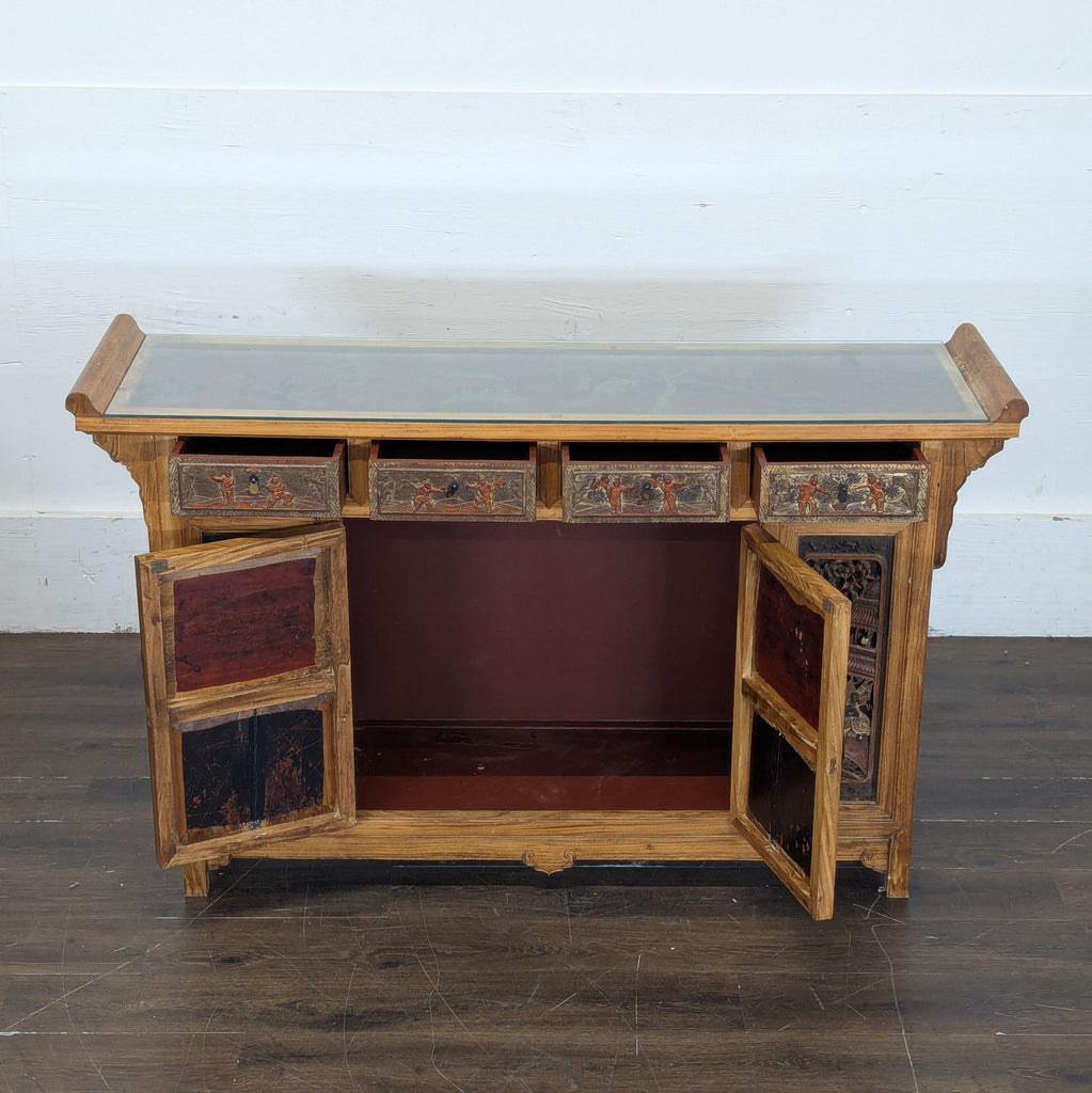 Imported from China. Antique Chinese wedding bed panels (per seller) Ca 1999