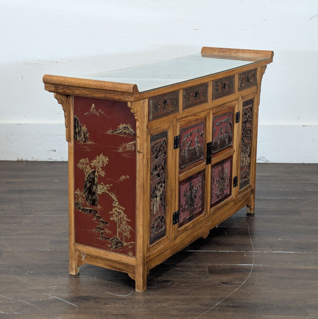 Imported from China. Antique Chinese wedding bed panels (per seller) Ca 1999