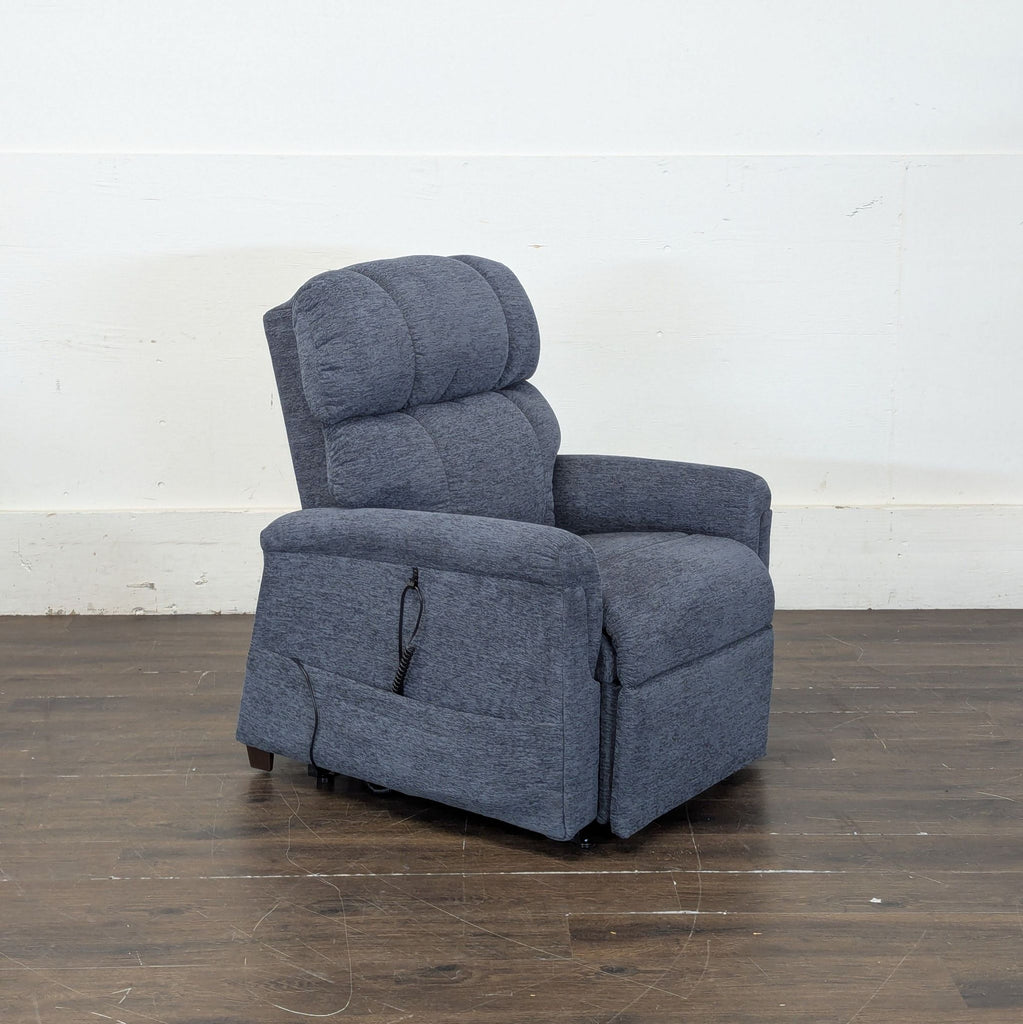 2. Contemporary lounge seating featuring soft fabric upholstery and an inviting, relaxed shape.