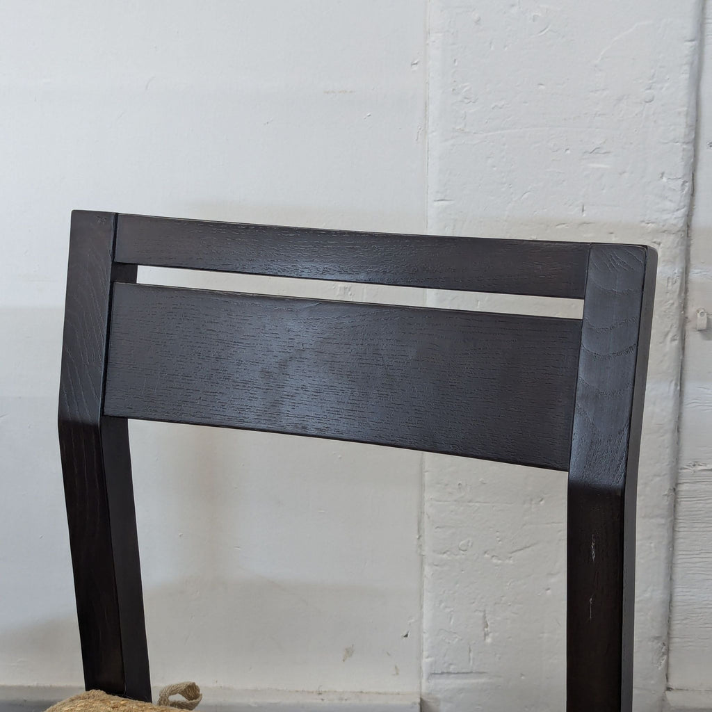 Dining table set with two chairs and a bench from west elm. Some wear on cushions.