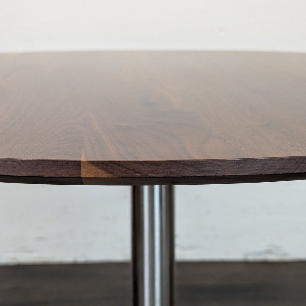 Room & Board	
36"Aria Table (Aluminum Base, Walnut Top)
Original Price $1459
Excellent Condition
https://www.roomandboard.com/catalog/dining-and-kitchen/tables/aria-tables

Room & Board
2X Pike Wood Chair
Original Price $249
Excellent Condition
https
