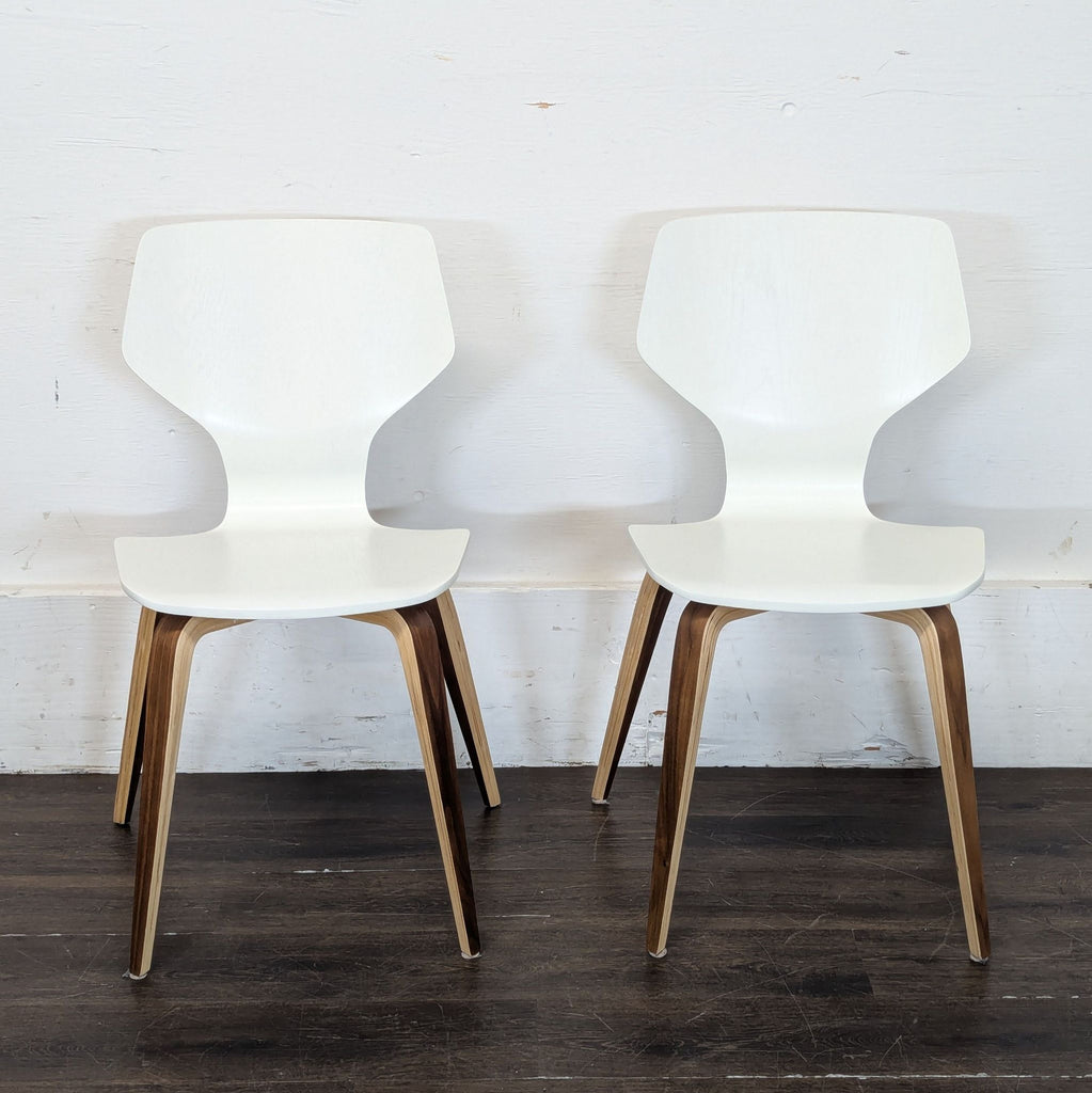 Room & Board	
36"Aria Table (Aluminum Base, Walnut Top)
Original Price $1459
Excellent Condition
https://www.roomandboard.com/catalog/dining-and-kitchen/tables/aria-tables

Room & Board
2X Pike Wood Chair
Original Price $249
Excellent Condition
https