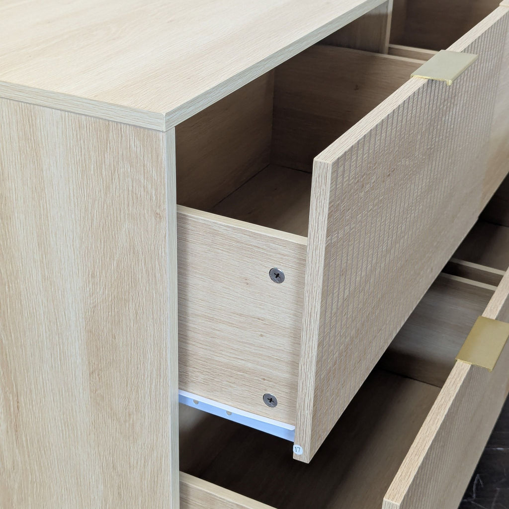 2X Jermel 47.2'' W Fluted 4 - Drawer Dresser, Chest of Drawers, for Bedroom, Living Room By George Oliver