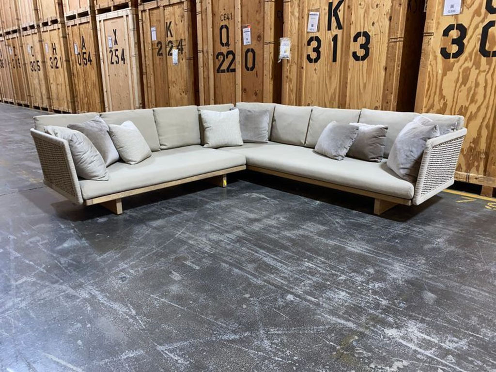 A modern Paola Lenti Sabi Sectional from 2015 in a sleek, minimalist design, priced at $25,000.  