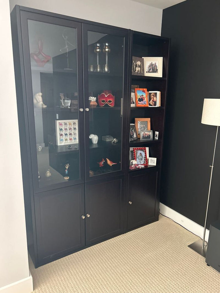 Certainly! As you mentioned "these images" but did not attach or describe any specific images, I will provide three general alt text examples suitable for a cabinet from Scandinavian Designs. Please adjust as needed for your actual images: