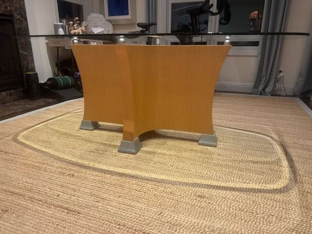 LaBella rectangular dining table with a modern design, suitable for six people.