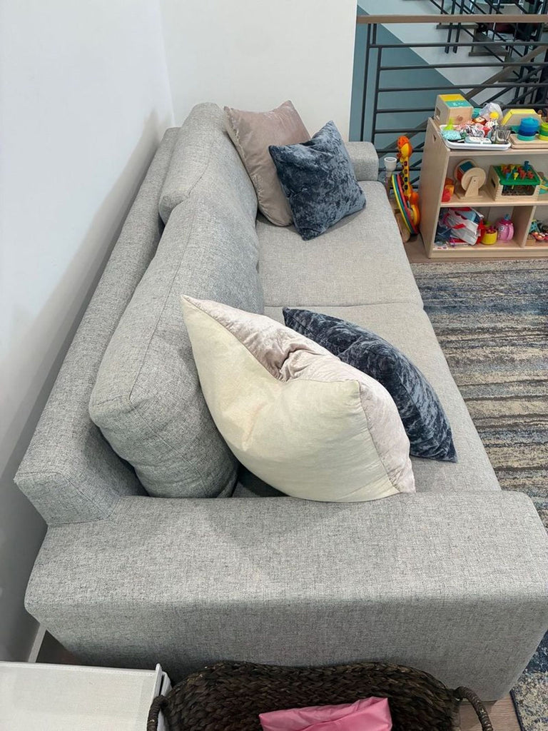 Ben Soleimani Pierce 3-Seat Modern Light Gray Sofa