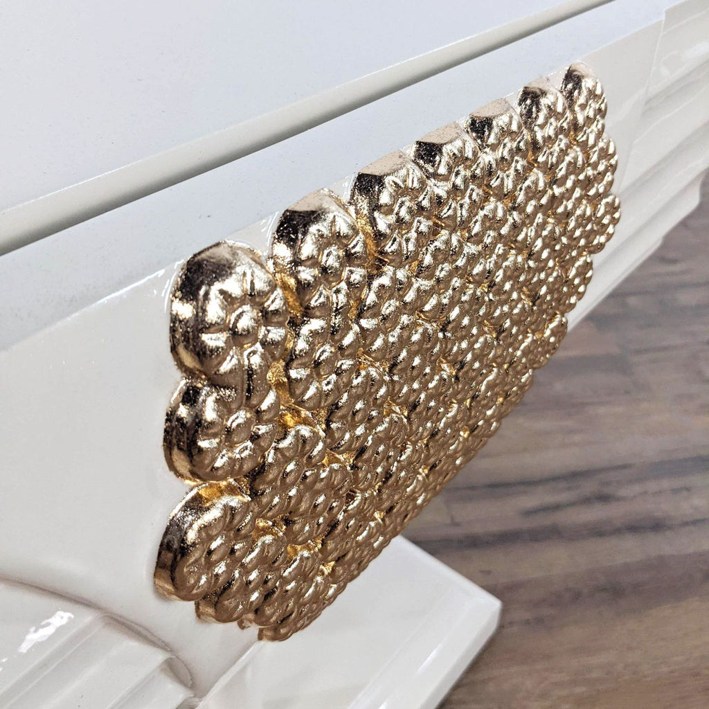 Pair of Homey Design Furniture Cream Finish Nightstands