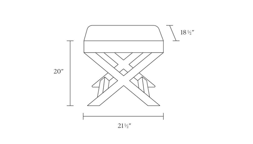 Green Floral Pattern Bench (New)
