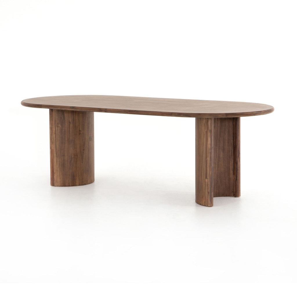 the table is made from solid walnut.