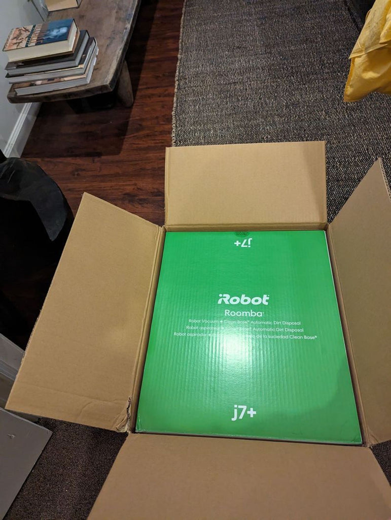 a box with a robot product inside