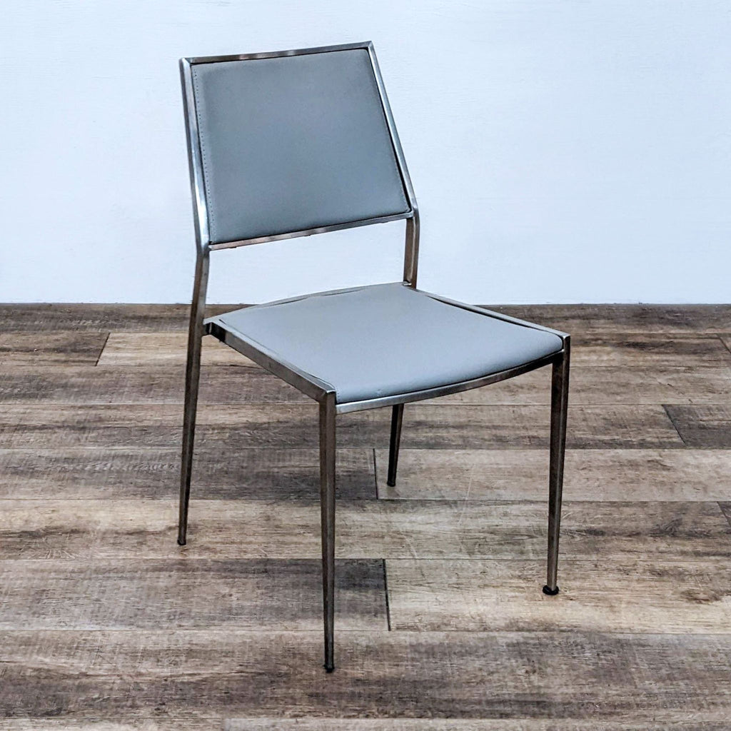 Kinwai Inc. Faux Leather and Metal Dining Chair