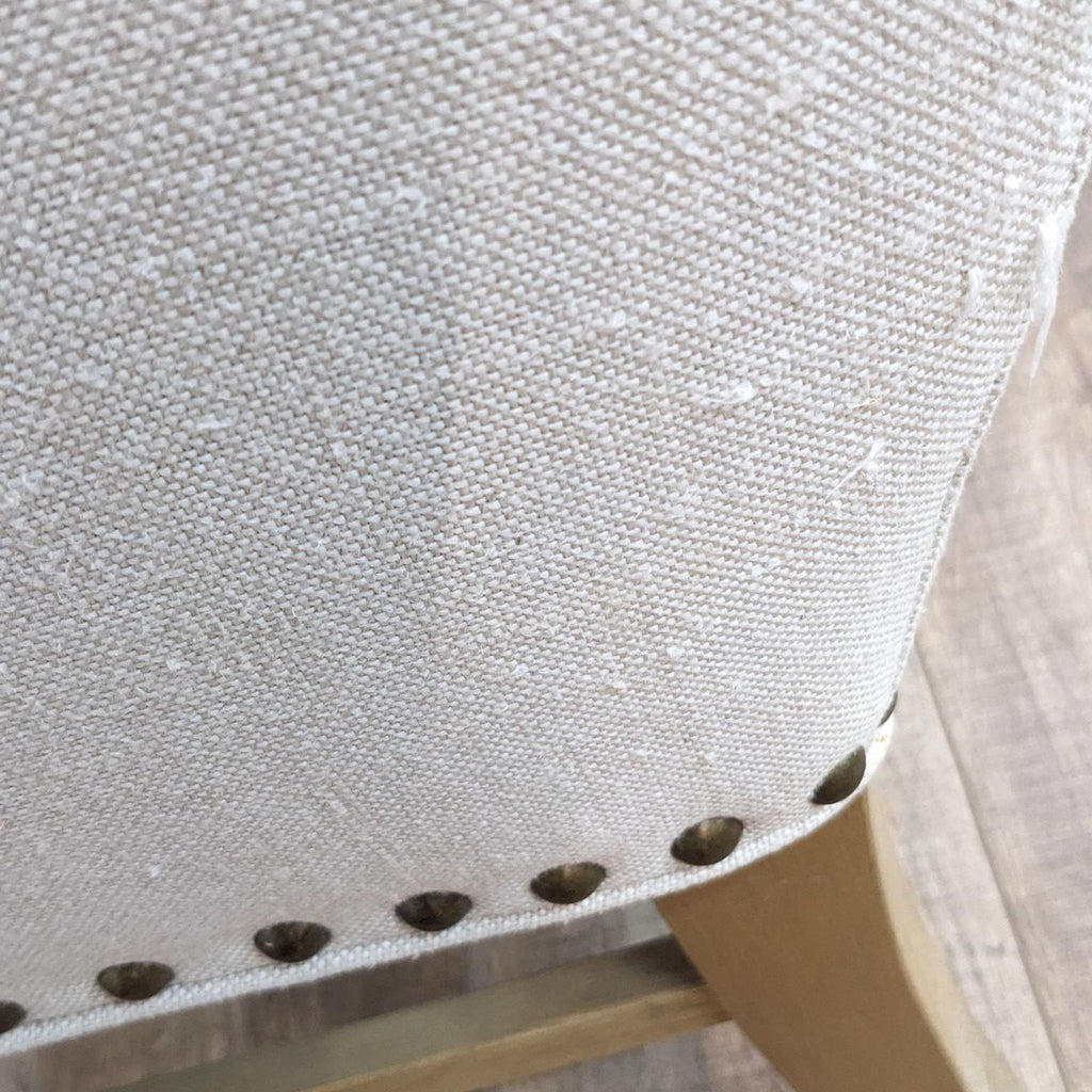 Restoration Hardware Fabric Nailhead Armchair
