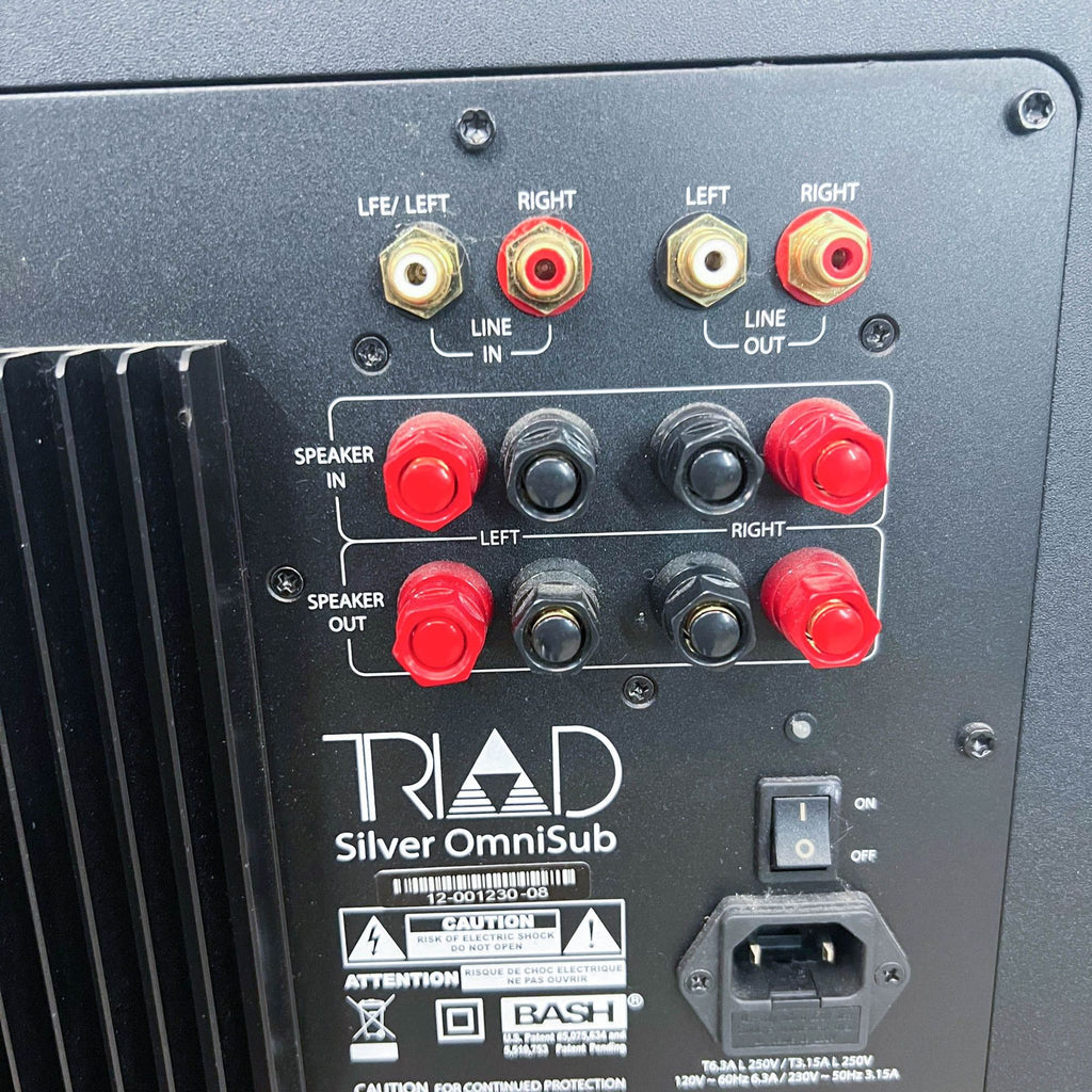 Triad Silver In Room 12'' Subwoofer, Enclosed (No Amp)