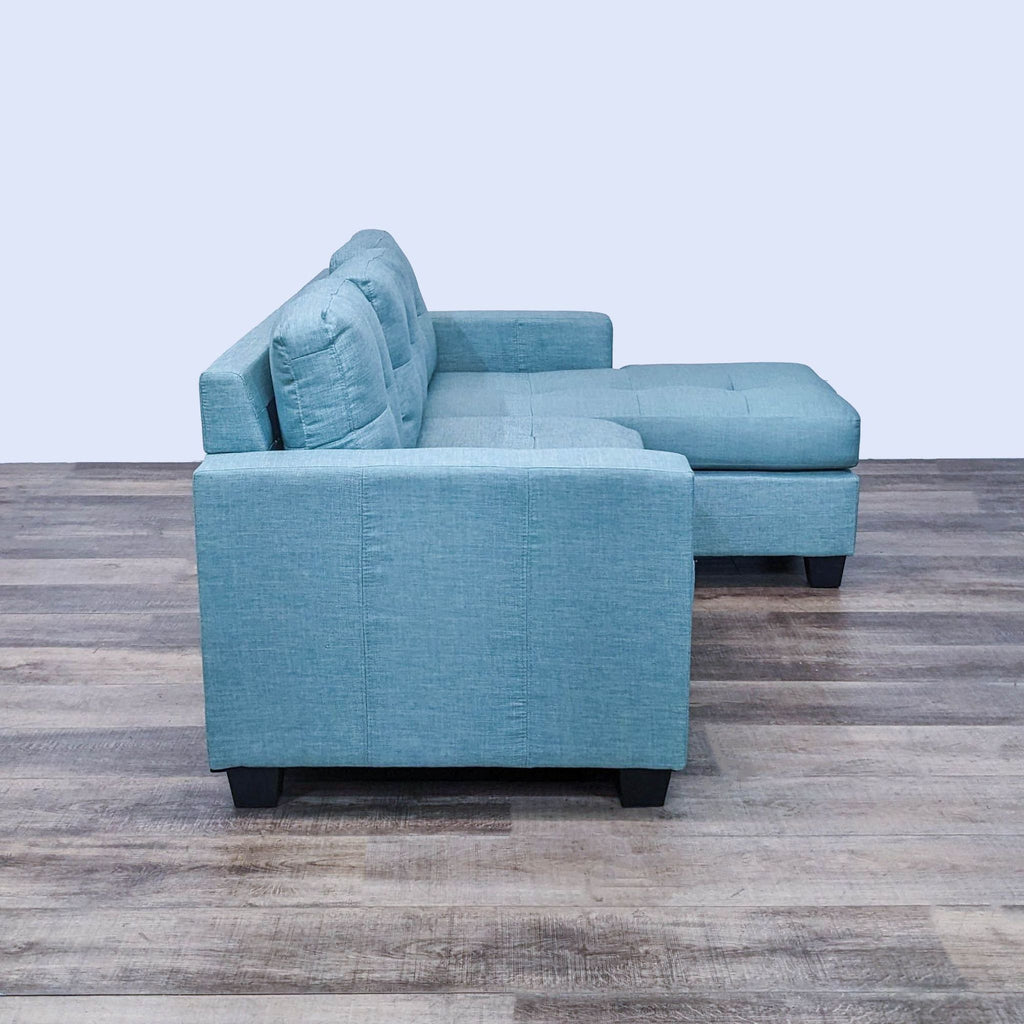 Compact Sectional With Ottoman