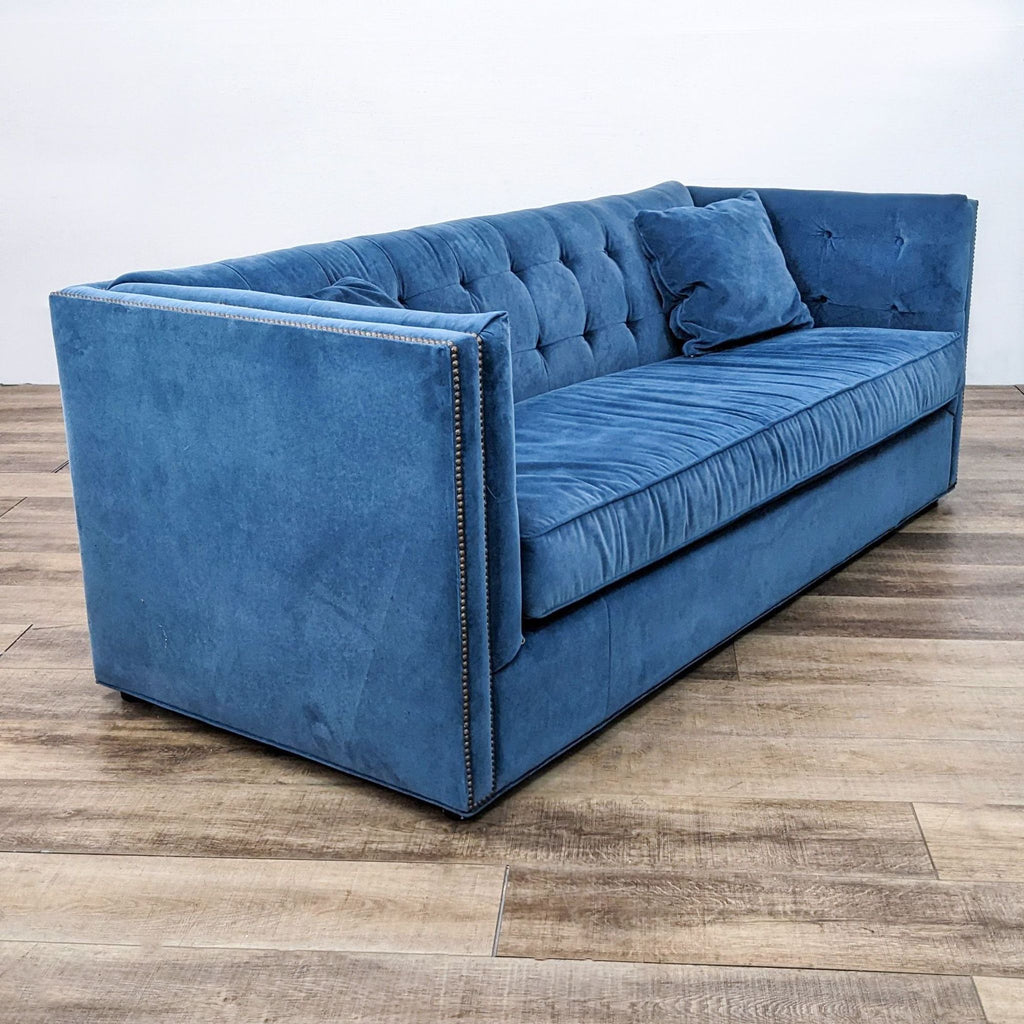 Bassett Blue Glam Sofa