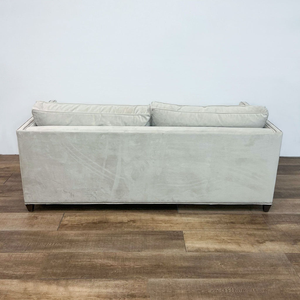 Crate & Barrel Ivory Fabric Compact Sofa