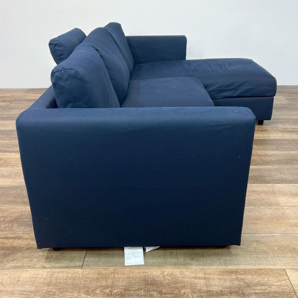 Ikea Blue Sectional With Chaise