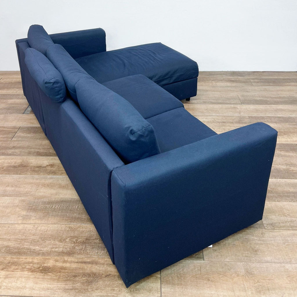 Ikea Blue Sectional With Chaise
