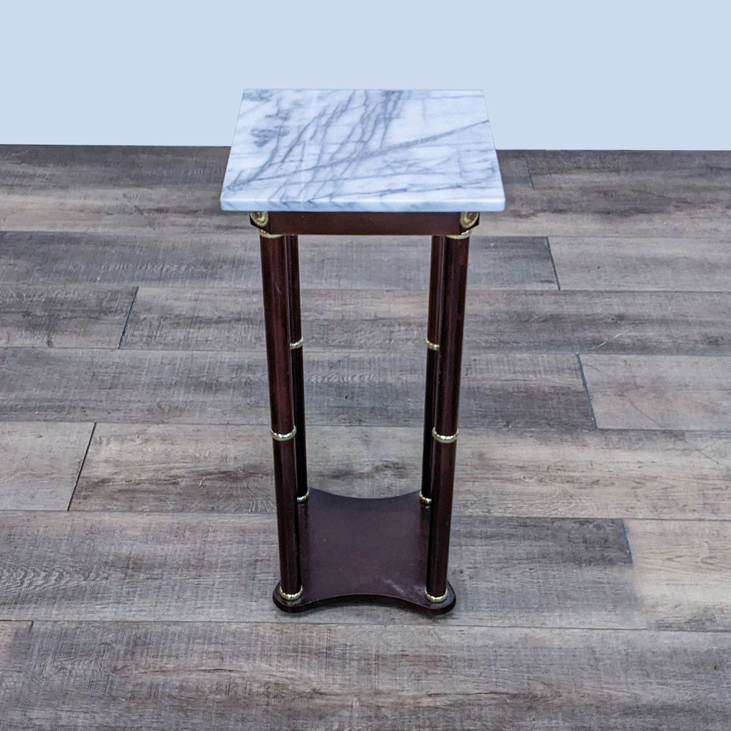 Empire Style Marble Top Accent Table