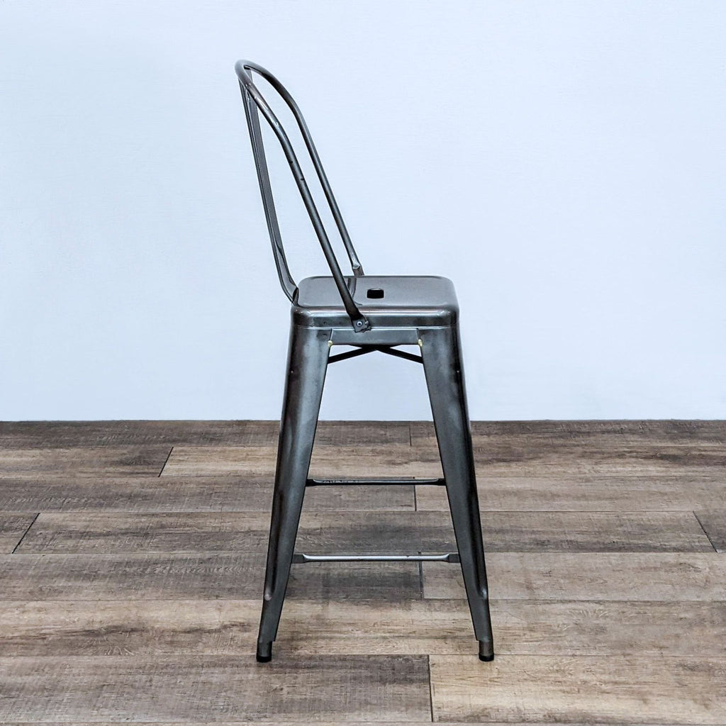 Tolix High Back Industrial Style Stool