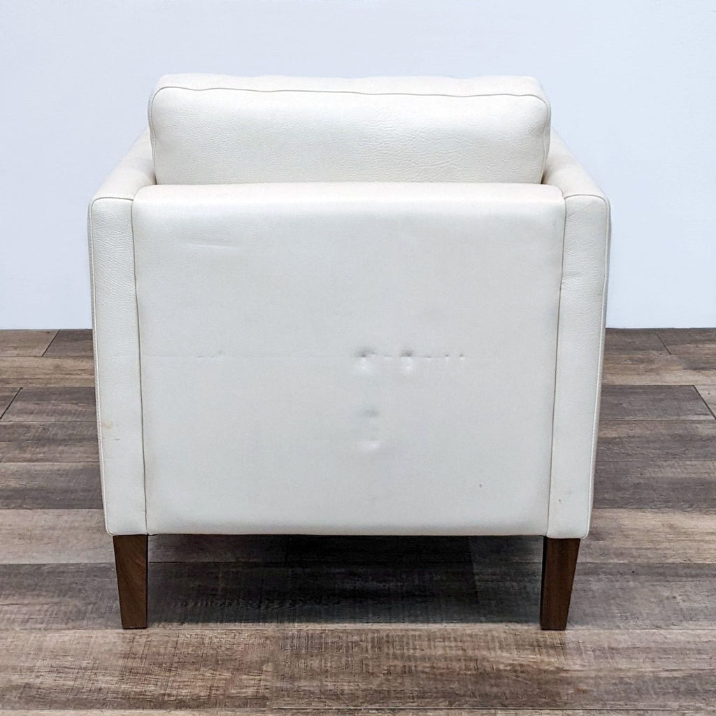 Room & Board Kent Bison White Leather Chair