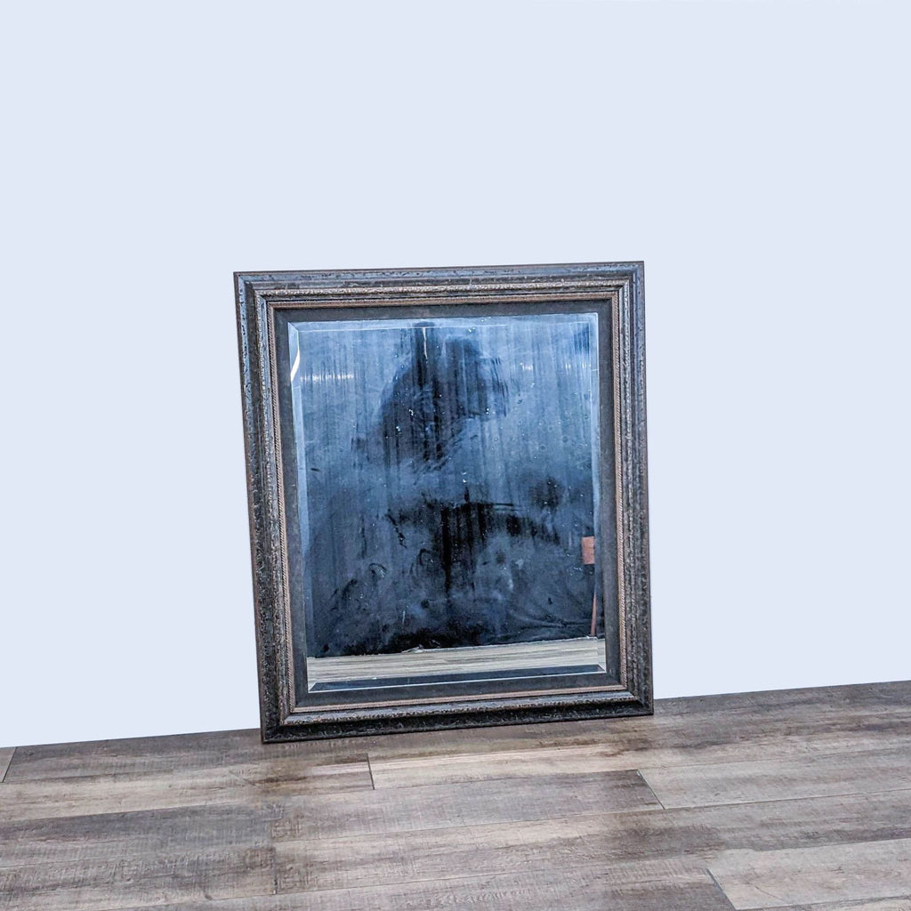 Art & Frame Co. classic style rectangular wall mirror with rich dark wooden frame, versatile for home decor.