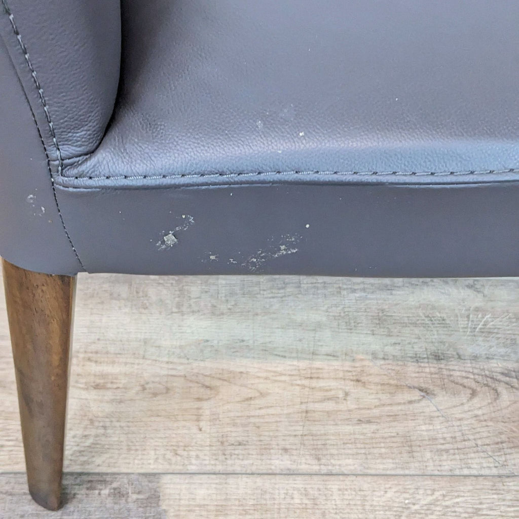 Scandinavian Design Leather Dining Chair
