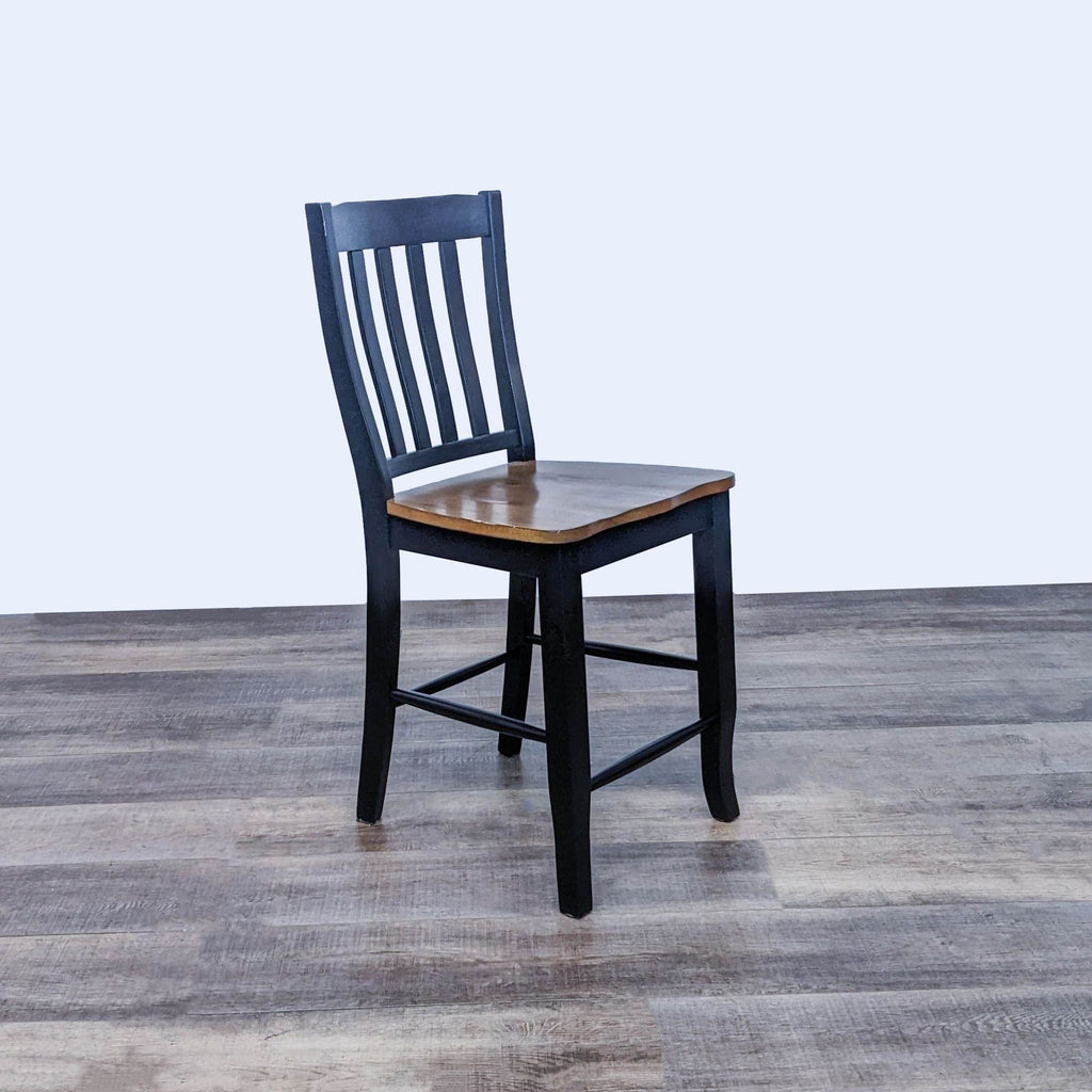 Contemporary Wooden Dining Table Set with Six Chairs