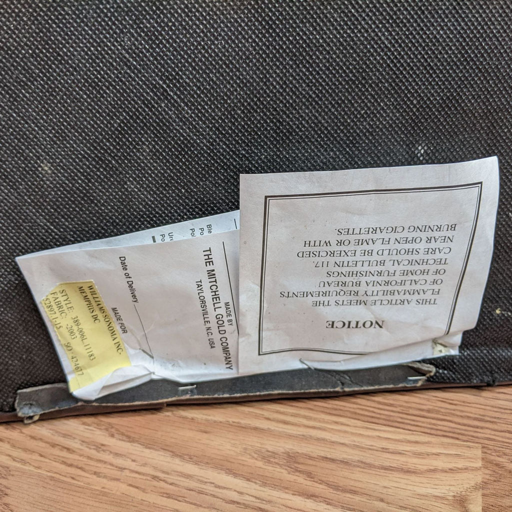 Pottery Barn by Mitchell Gold Brown Leather Armchair and Ottoman