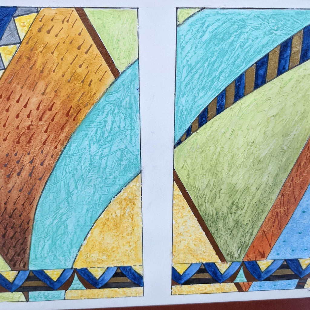 Framed Painting by Sudie Rakusin