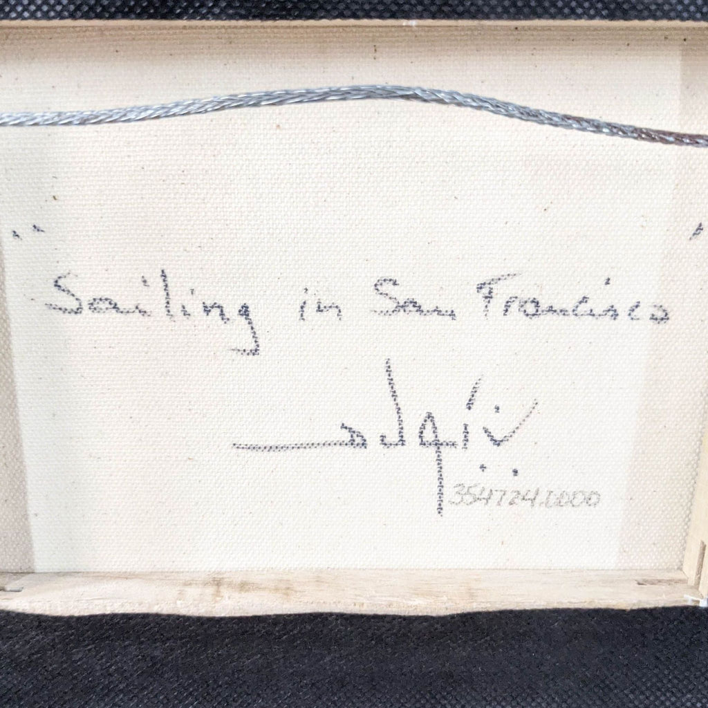 "San Francisco Sailing" Oil Painting on Canvas by Duaiv